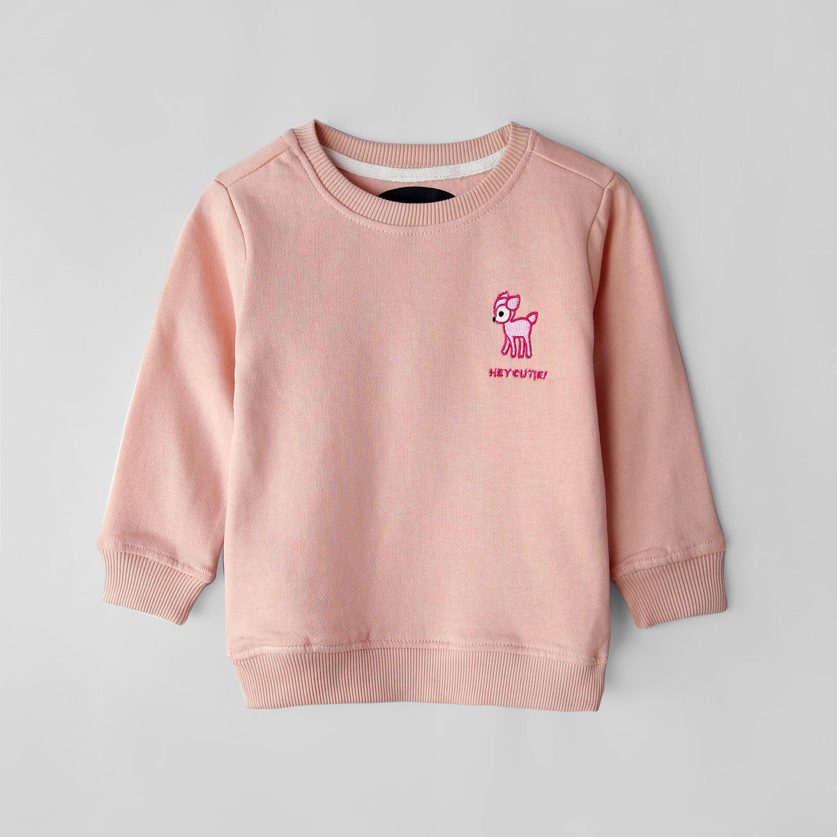 Girls Embroidered Fleece SweatShirt Minor Fault