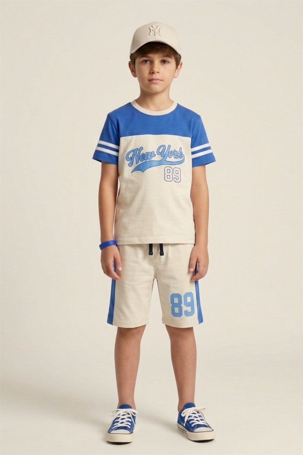 Premium Quality "89' Printed Summer Suit For Boys