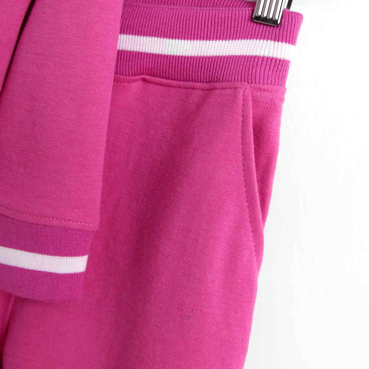 Premium Quality Slim Fit Pink Tracksuit For Girls