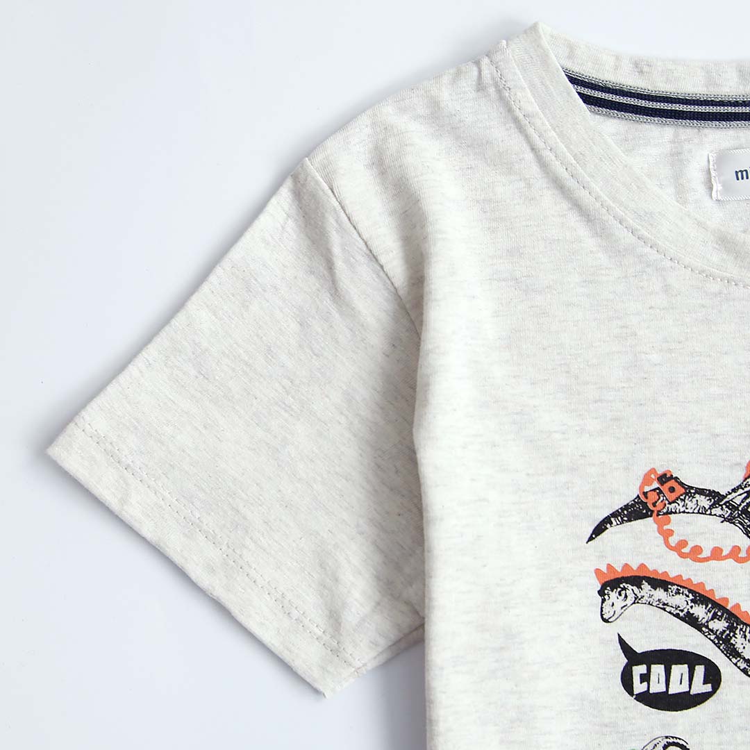 Kids Dino Printed Soft Cotton T-Shirt