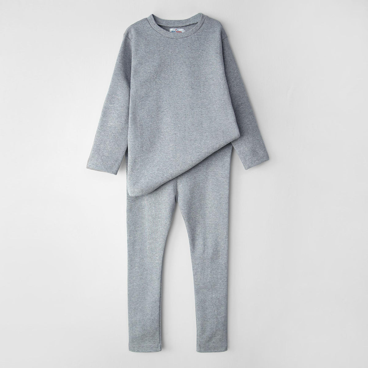 Premium Quality 2 Piece Gray Winter Inner Suit For Kids