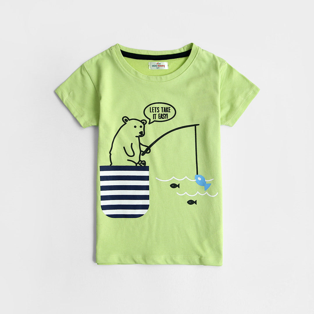 Kids Soft Cotton Printed T-Shirt
