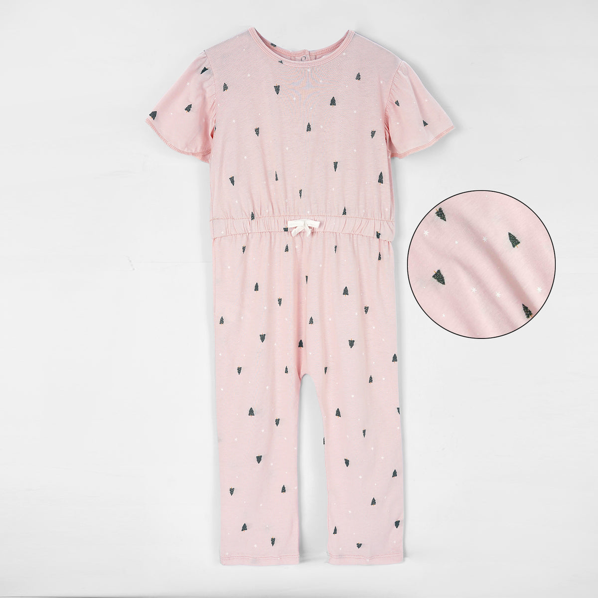 Girls Fashion All Over Printed Soft Cotton Jumpsuit