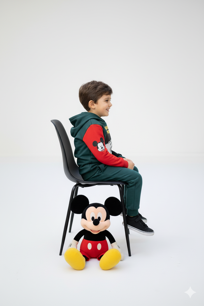 Premium Quality "Mickey Mouse" Printed  Hoodie Suit For Boys