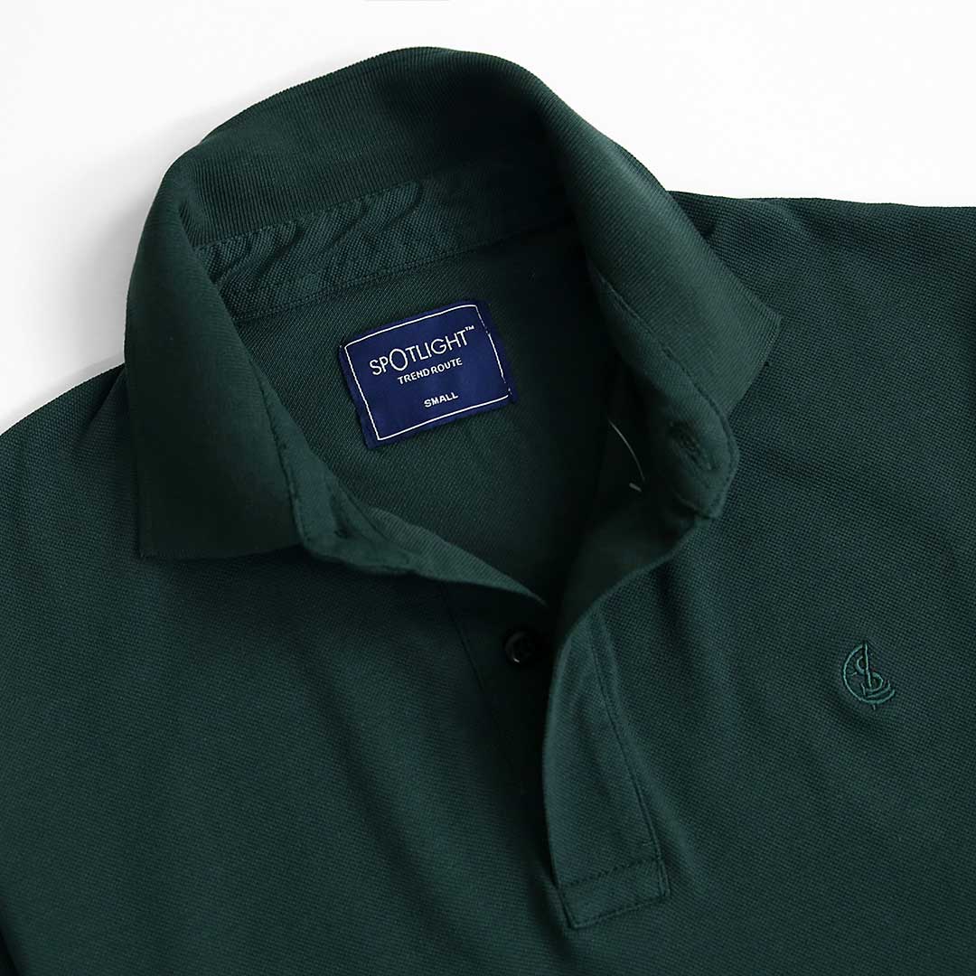 Men Slim Fit Premium Quality Embroidered Pique Polo Shirt