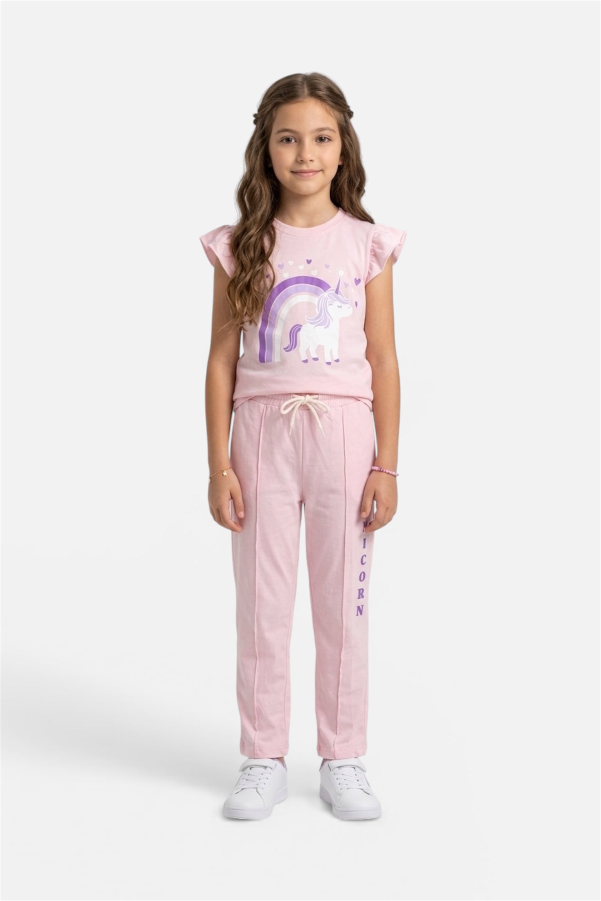 Girls Premium Quality "Unicorn" Printed Summer Suit