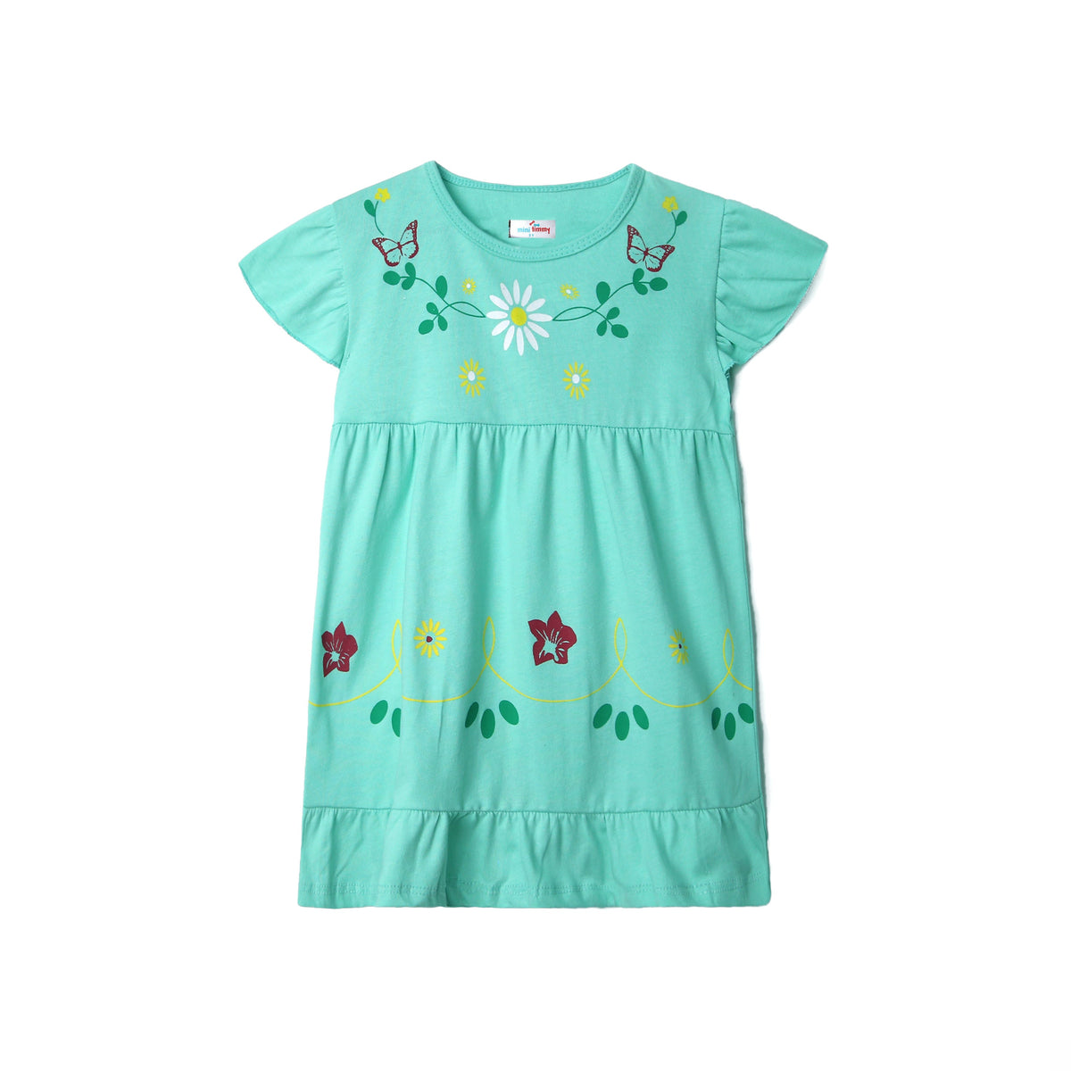 Girls Printed Soft Cotton Cut &amp; Sew Frock