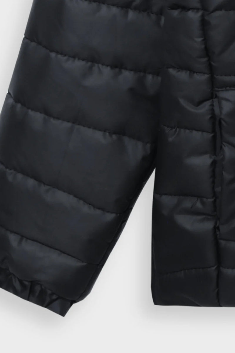 Kids Premium Quality Long Sleeve Black Puffer Hoodie Jacket