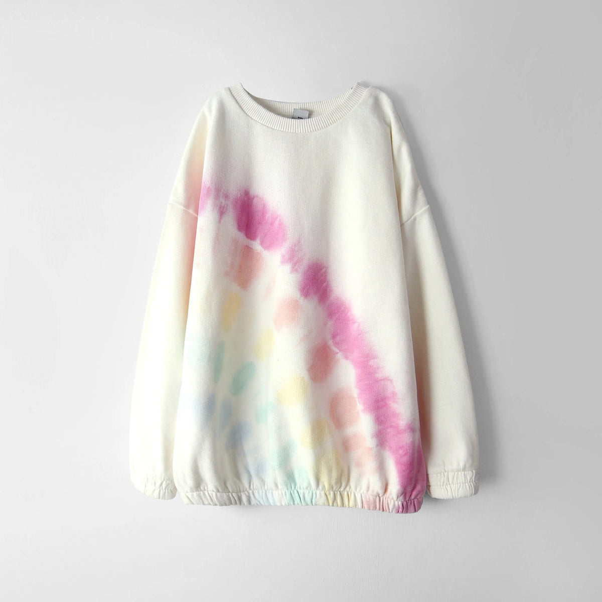 Girls Tie &amp; Dye Soft Fleece Sweatshirt Minor Fault