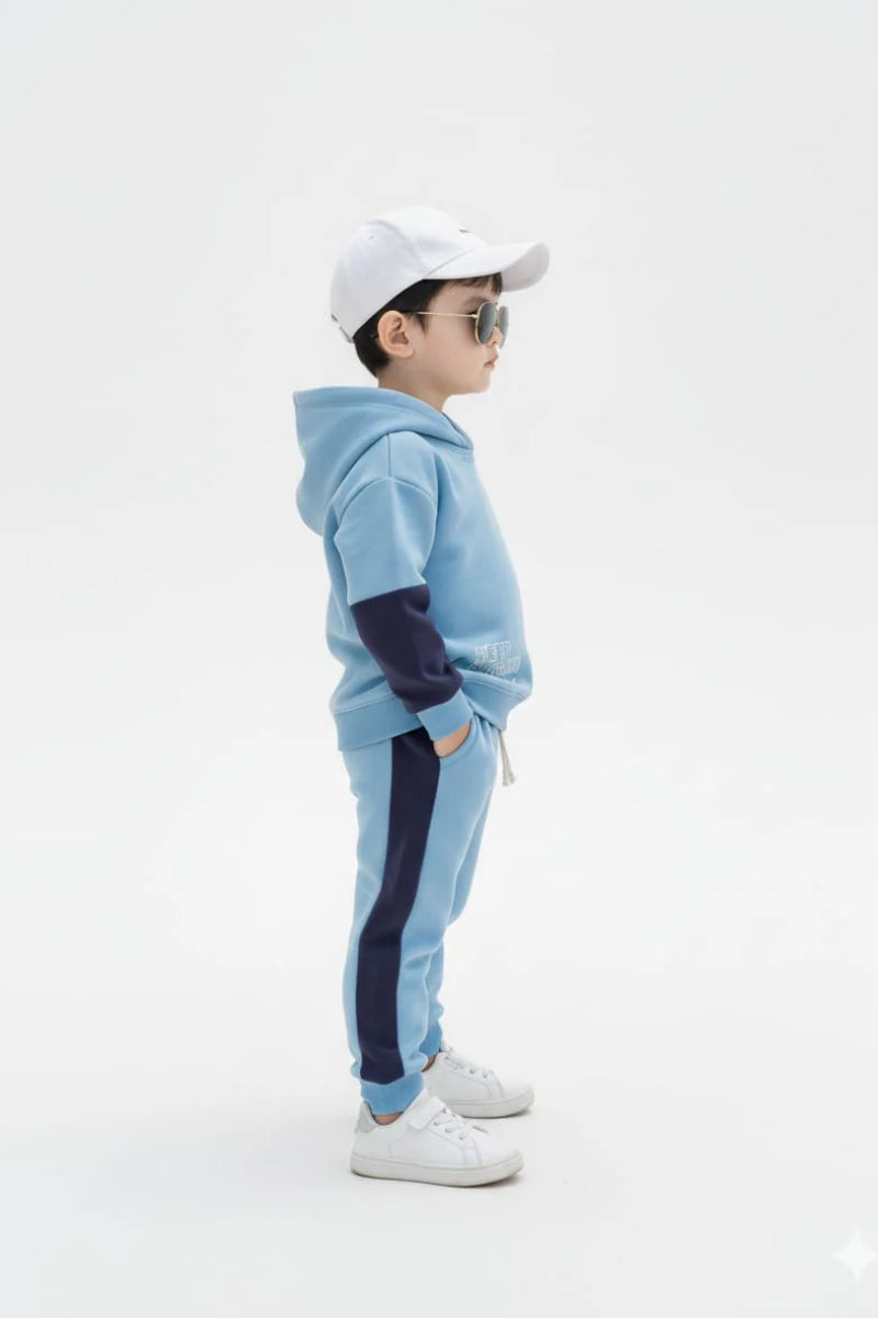 Premium Quality "Cool Dude" Printed Fleece Pull-Over Suit For Kids
