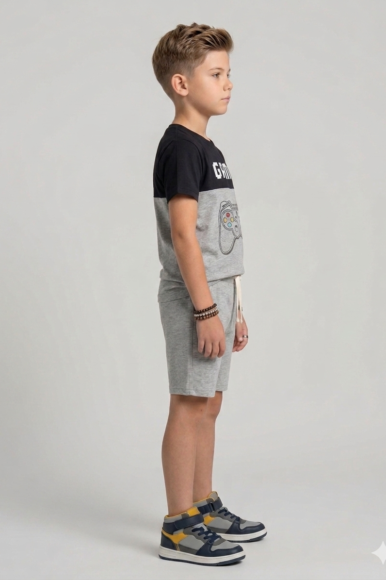 Premium Quality "Game Changer" Printed Summer Suit For Boys