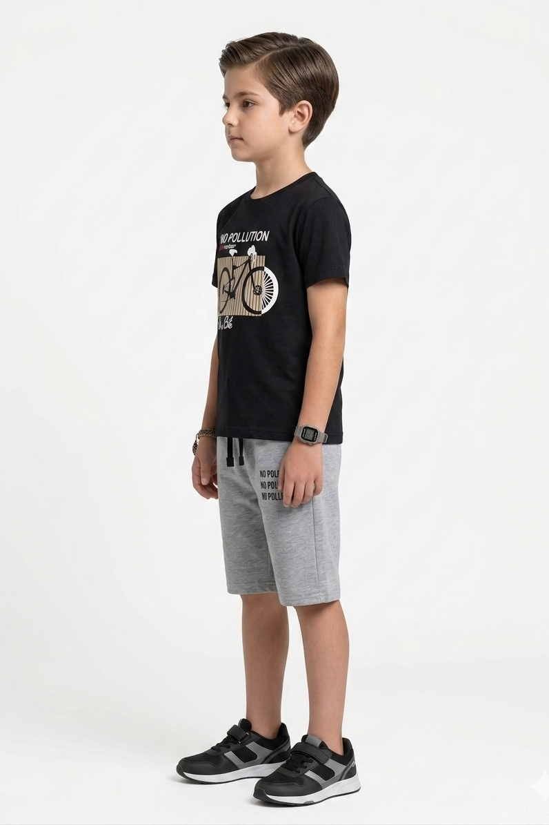Premium Quality "NO POLLUTION " Printed Summer Suit For Boys