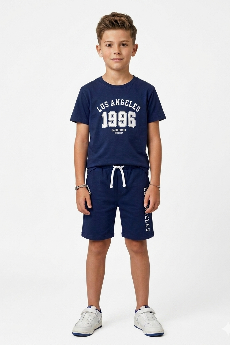 Premium Quality "Los angels " Printed Summer Suit For Boys