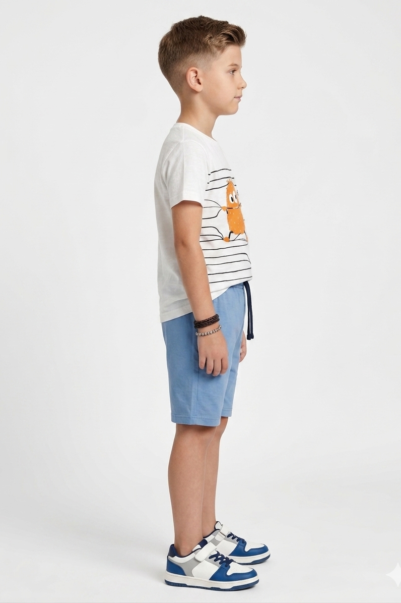 Premium Quality "BOO" Printed Summer Suit For Boys