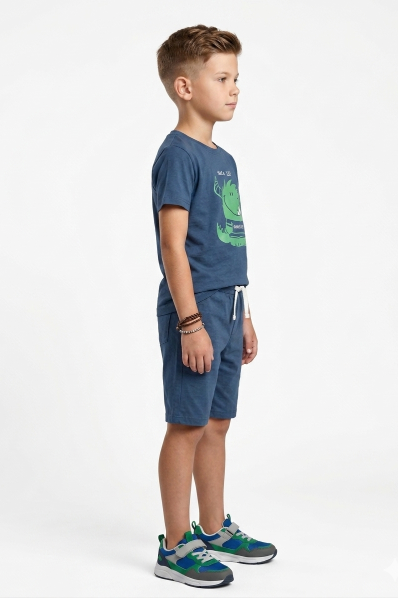 Premium Quality "Monster " Printed Summer Suit For Boys