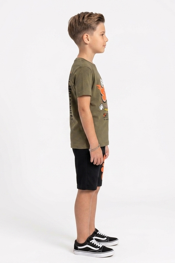 Premium Quality "SKB" Printed Summer Suit For Boys