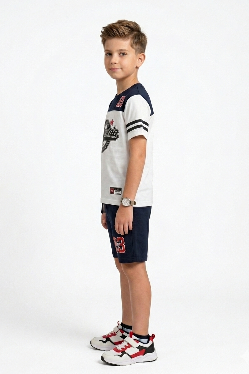 Premium Quality "California" Printed Summer Suit For Boys