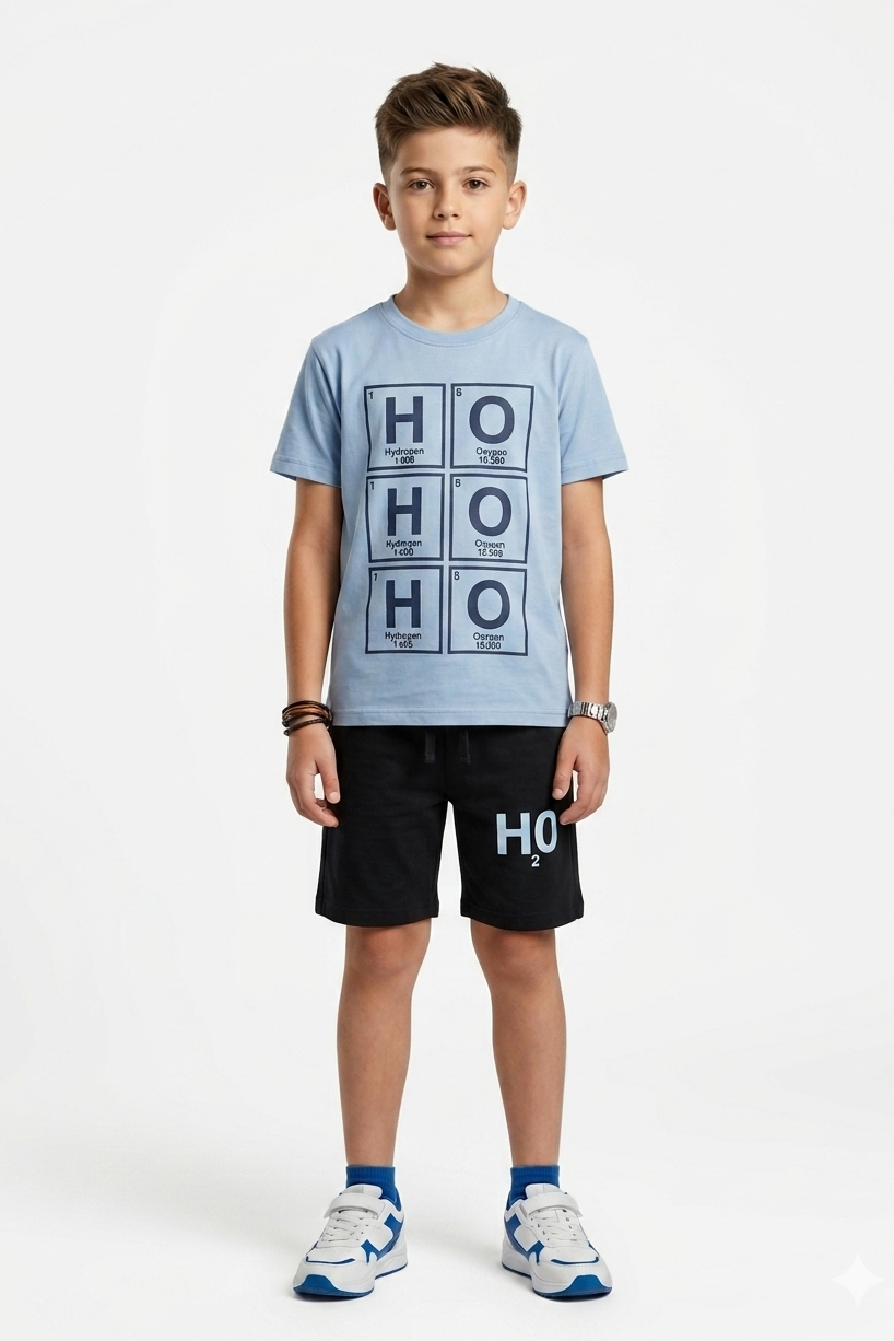 Premium Quality "H2O" Printed Summer Suit For Boys