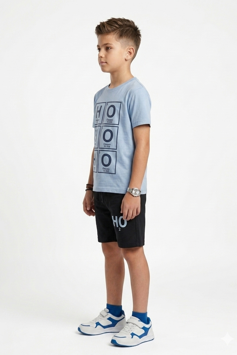 Premium Quality "H2O" Printed Summer Suit For Boys