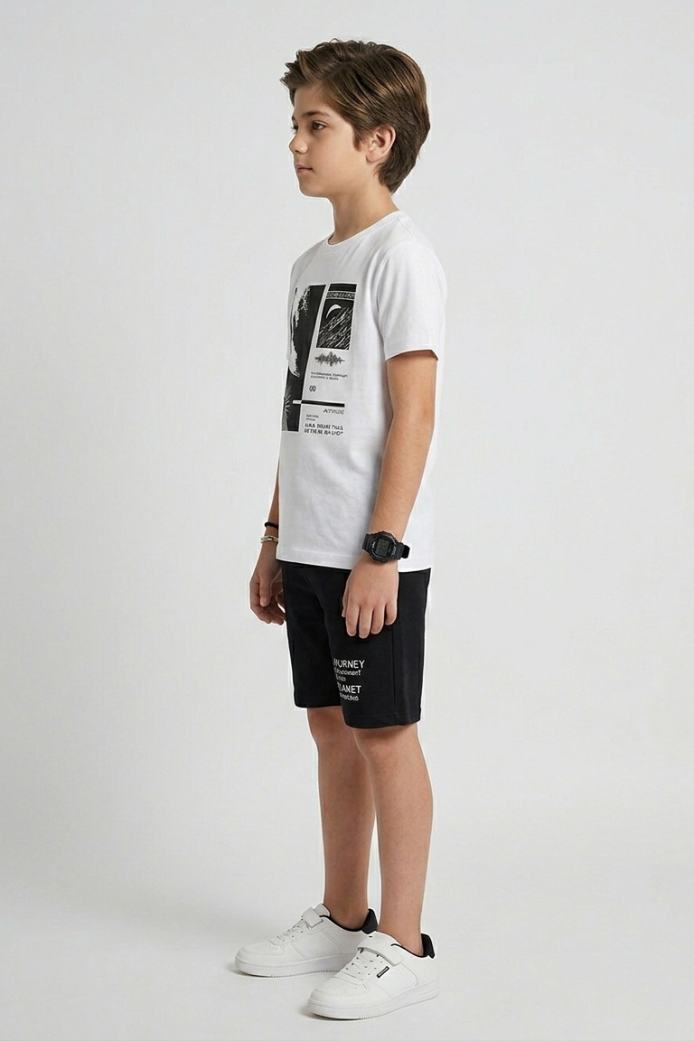 Premium Quality "Planet Earth" Printed Summer Suit For Boys