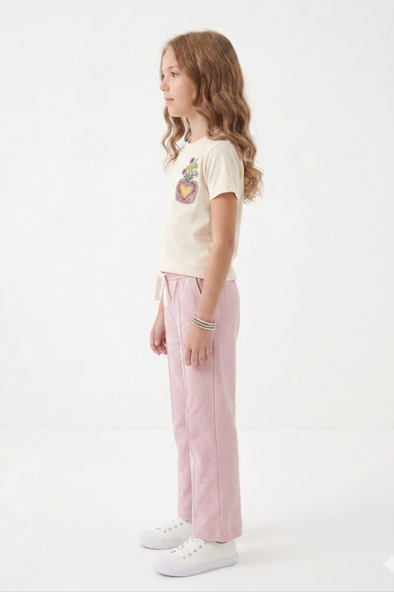 Girls Premium Quality "Flowers" Printed Summer Suit