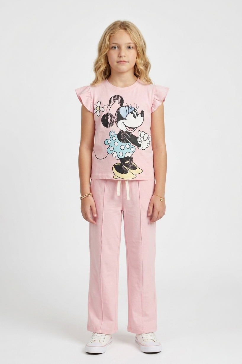 Girls Premium Quality "Minnie Mouse" Printed Summer Suit