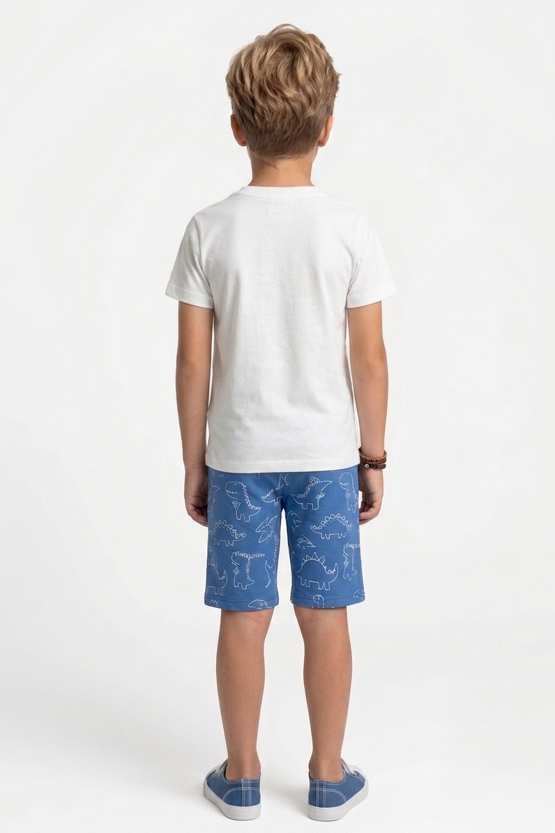 Premium Quality "Dino" Printed Summer Suit For Boys