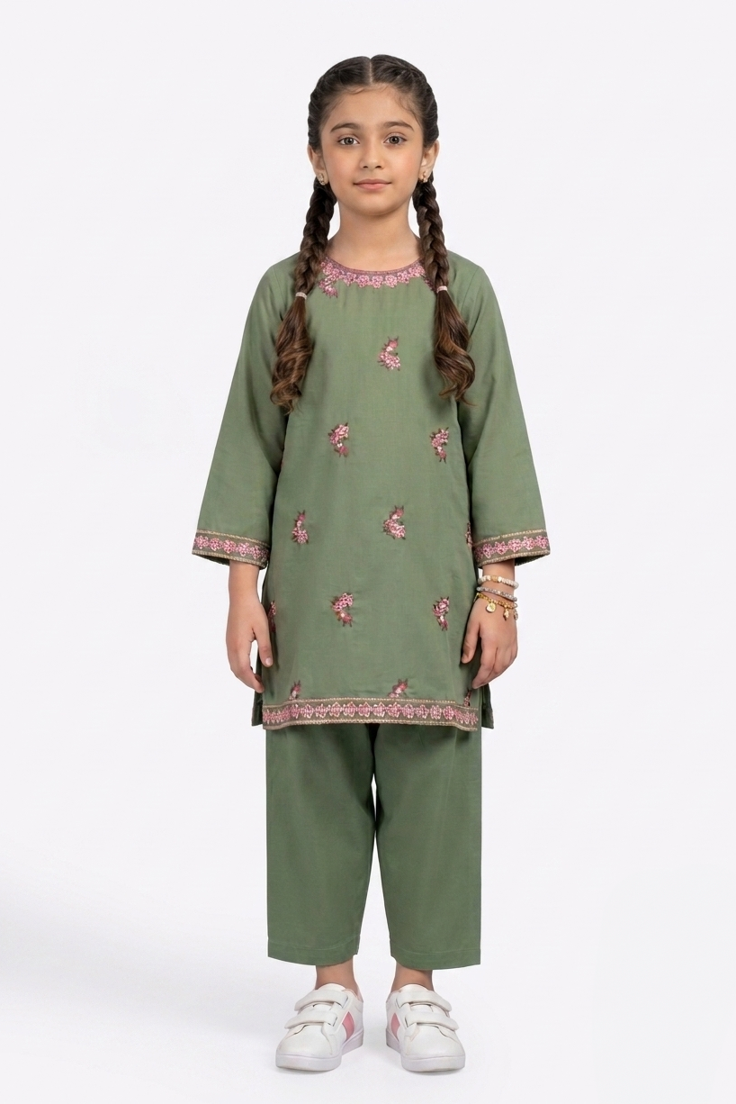 2 Piece embroidered Kameez And Shalwar