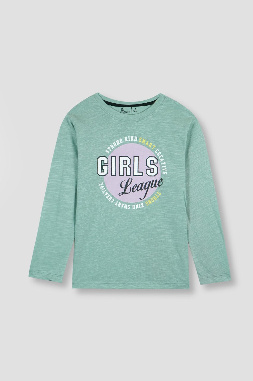 Premium Quailty &quot;Girls League&quot; Printed Full Sleeves Summer suit