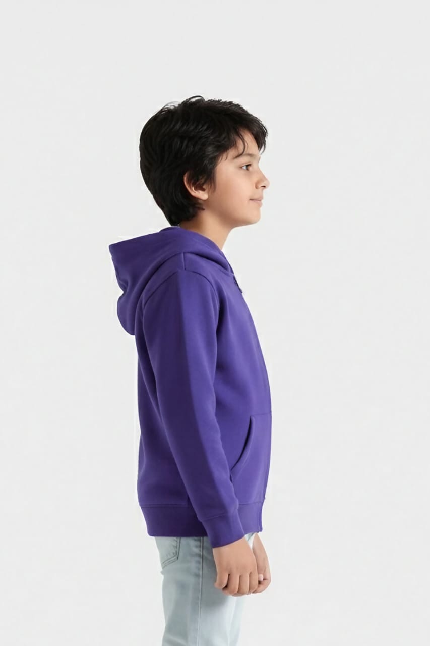 Boys Premium Quality Printed Fleece Zipper Hoodie