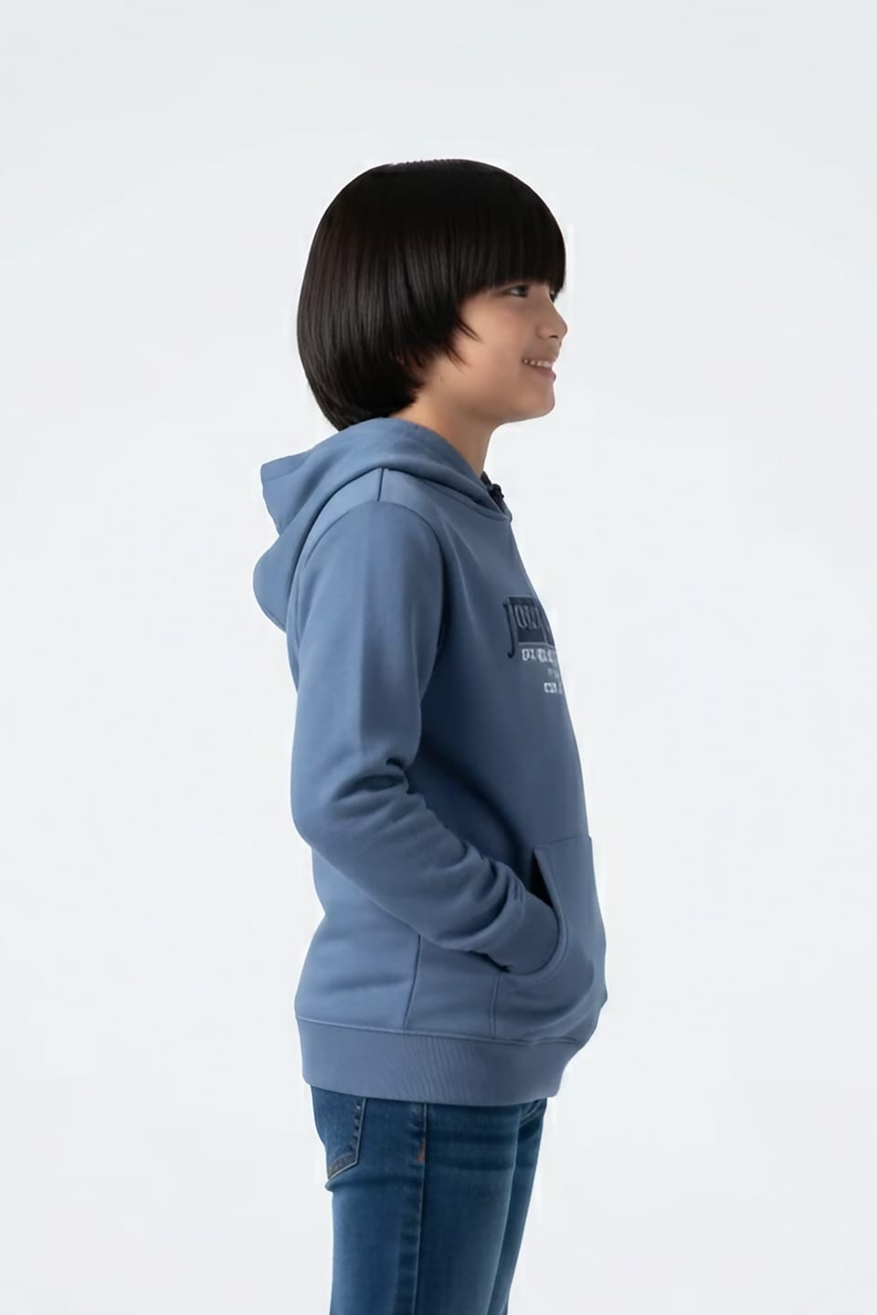 Premium Quality &quot;Journey&quot; Printed Pull-Over Kangaroo Pocket Fleece Hoodie For Boys