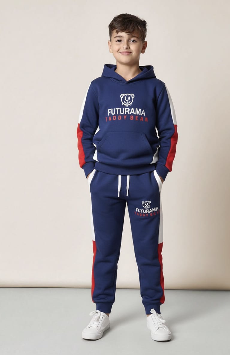 Kids Premium Quality &quot;FUTURAMA&quot; Printed Fleece Pull-Over Suit