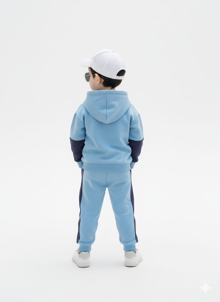 Premium Quality &quot;Cool Dude&quot; Printed Fleece Pull-Over Suit For Kids