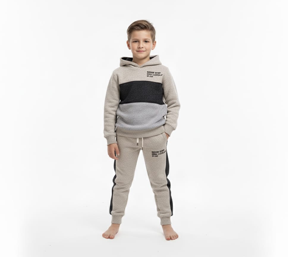 Premium Quality Printed Cut &amp; Sews Knit Sweater fleece Hoodie Suit for Boys