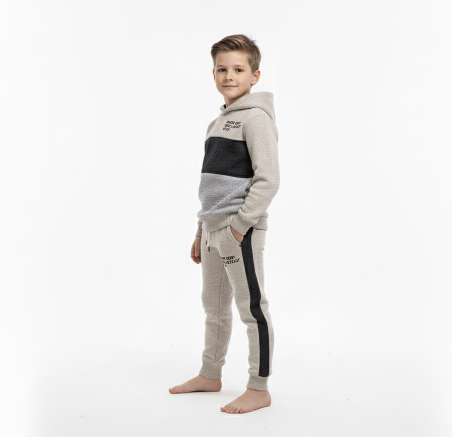 Premium Quality Printed Cut &amp; Sews Knit Sweater fleece Hoodie Suit for Boys