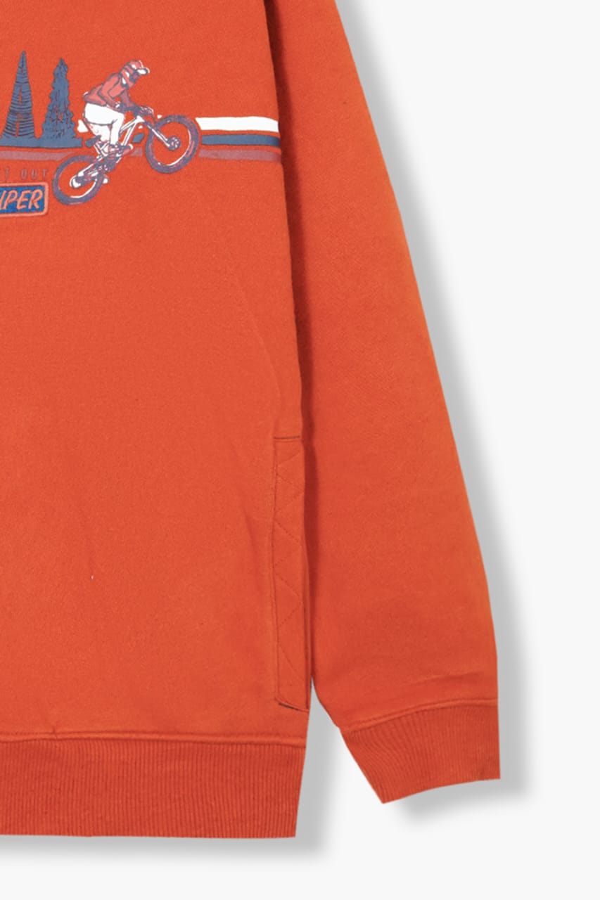 Premium Quality "Supper Bike" Printed Pull-Over Hoodie For Kids