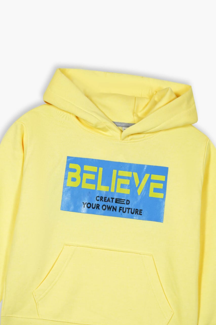 Premium Quality "Created Your Own Future" Printed Pull-Over Hoodie For Kids