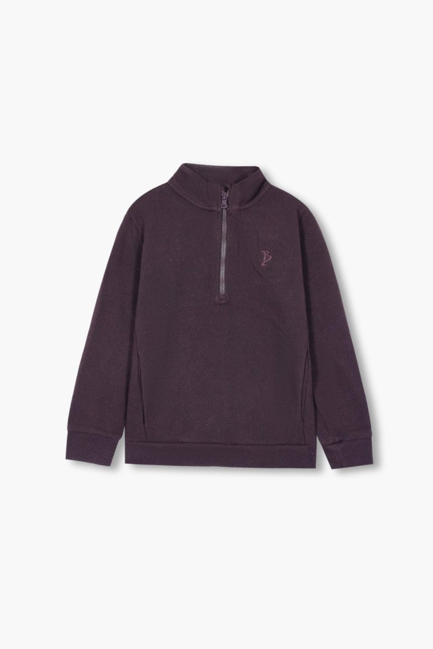 Premium Quality Mock Neck Quilted Half Zipper Full Sleeve