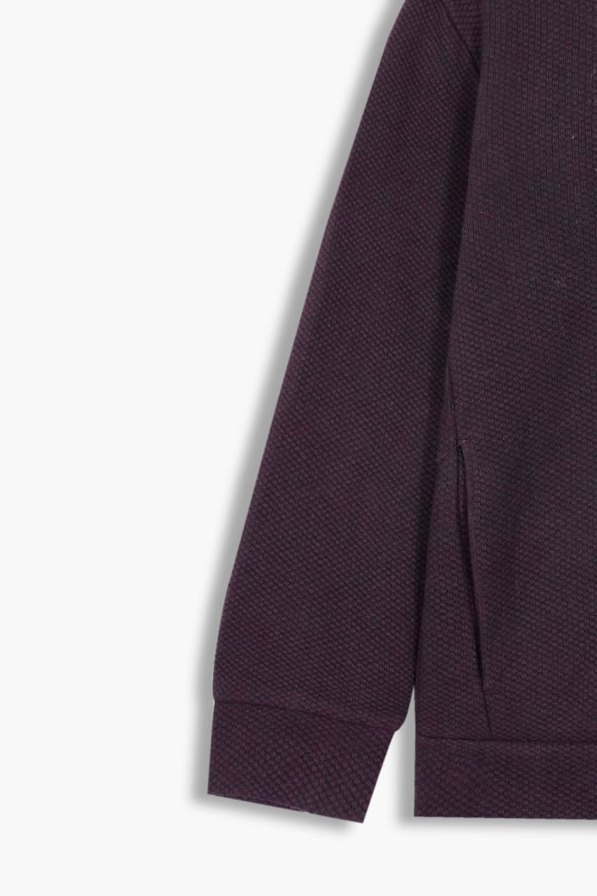 Premium Quality Mock Neck Quilted Half Zipper Full Sleeve