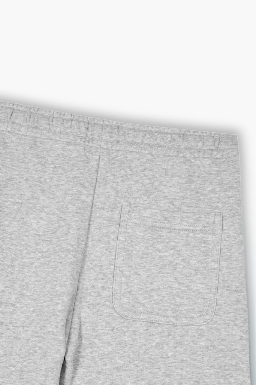 Premium Quality "65" Printed  Grey Fleece Trouser