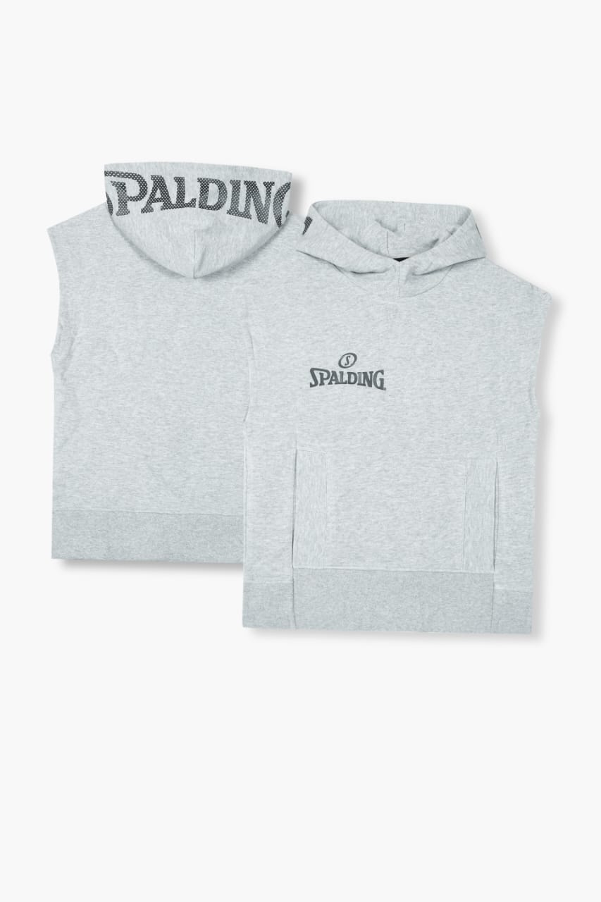Boys "SPALDING" Printed Sleeveless Hoodie Jacket