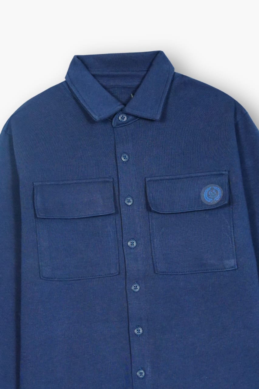 Premium Quality Printed Double Pocket  Casual Shirt  Minor Fault