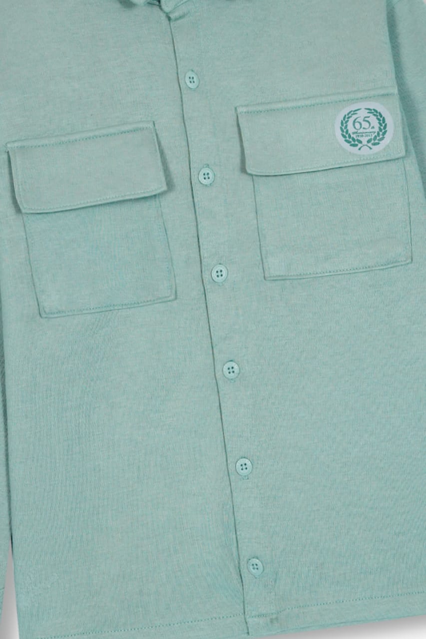 Premium Quality Printed Double Pocket  Casual Shirt  For Boys