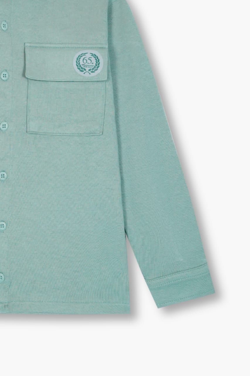 Premium Quality Printed Double Pocket  Casual Shirt  For Boys