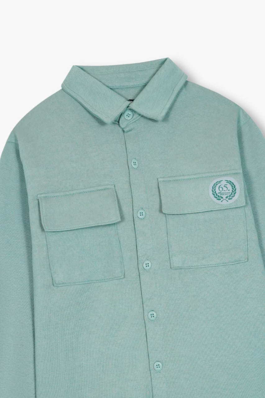 Premium Quality Printed Double Pocket  Casual Shirt  For Boys