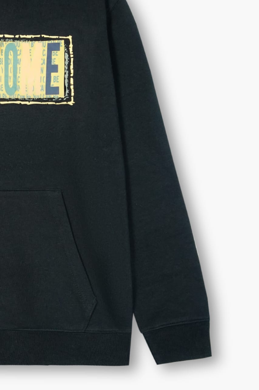 Premium Quality "AWSOME" Printed Fleece Pull-over Hoodie For Boys