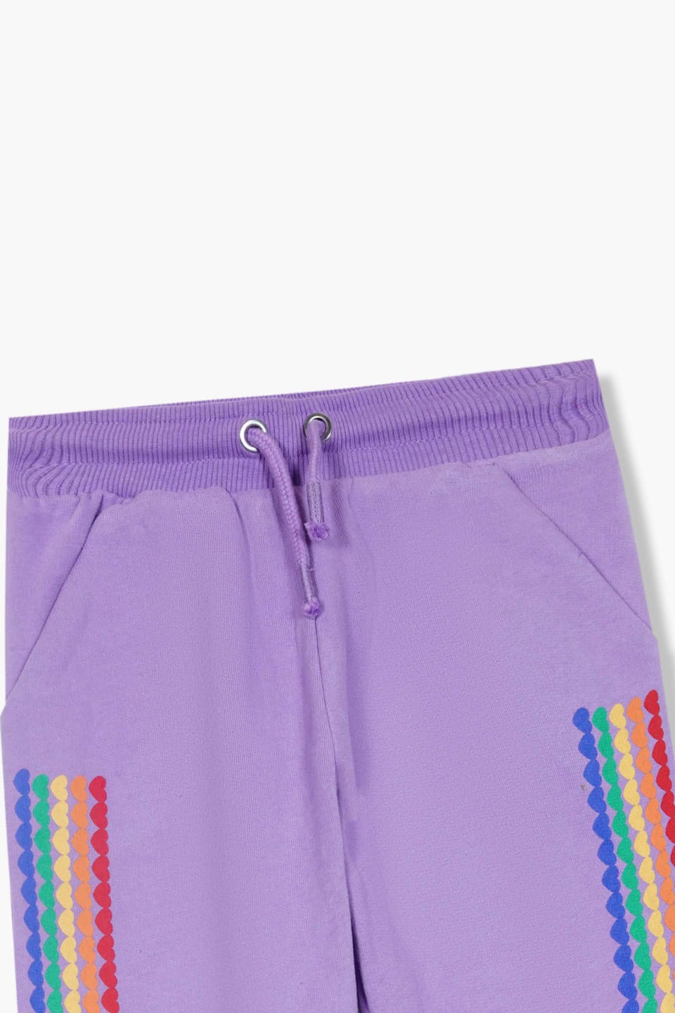 Premium Quality "Hearts" Printed Fleece Trrouser For Girls