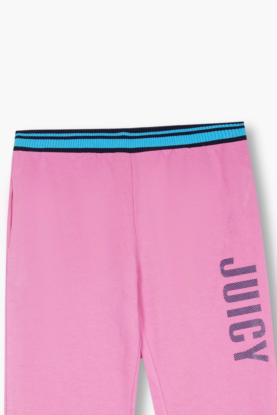Premium Quality "Juicy" Printed Terry Pink Trouser For Girl