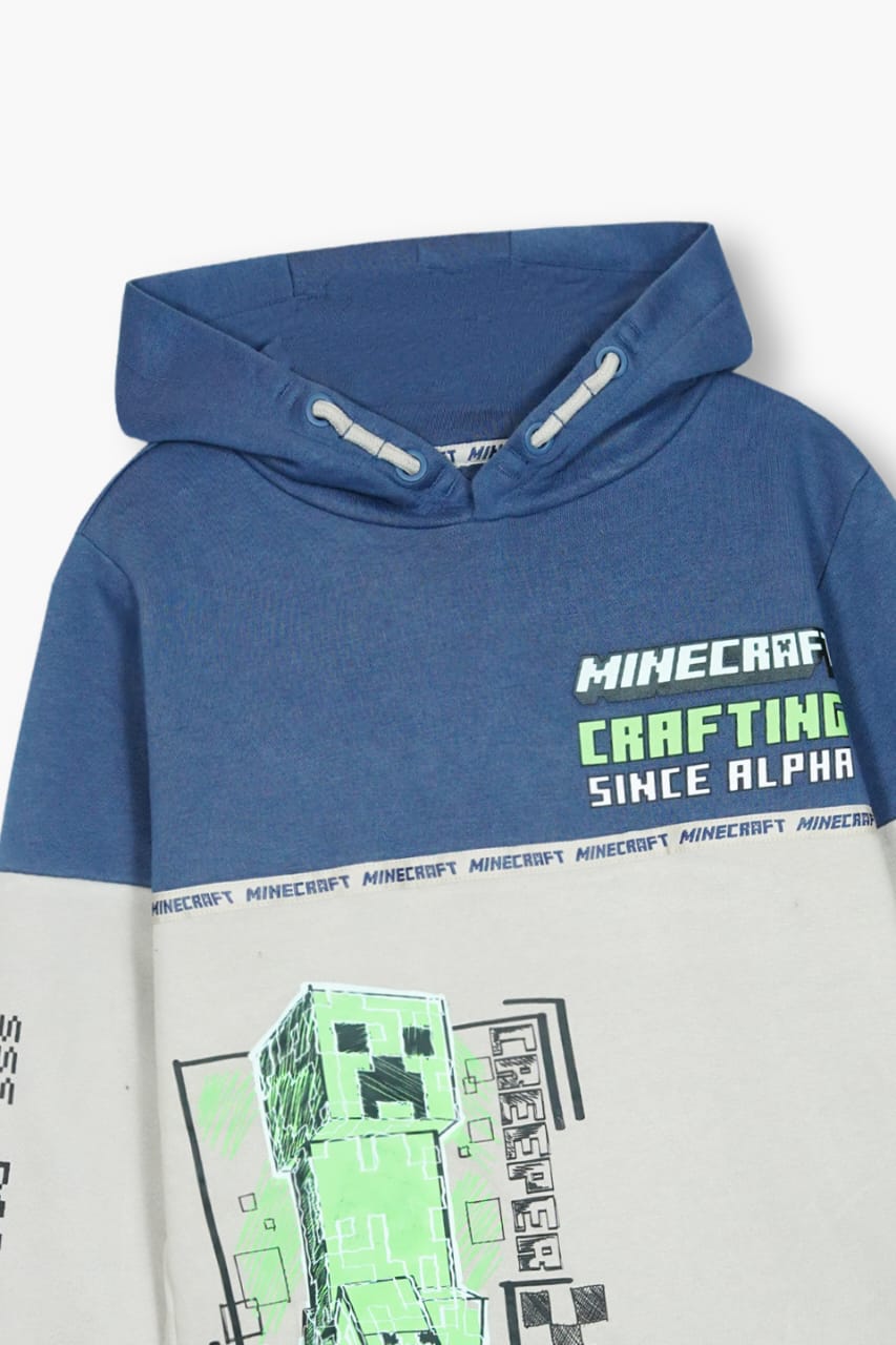 Premium Quality "Minecraft" Printed Fleece All-over Hoodie For Kids