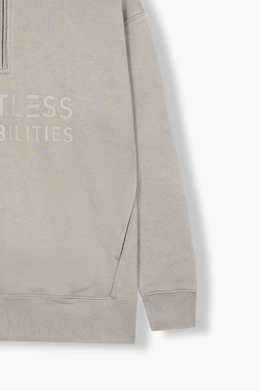 Premium Quality "Limitless" Printed Fleece  Short Body Hoodie For Kids